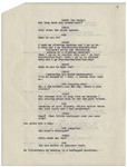 Moe Howard's 8pp. Sketch Entitled ''Stooge Material for Shipyard Follies'', With Curly, Circa 1944 With References to WWII -- Annotated by Moe on First Page -- 8.5'' x 11'', Near Fine